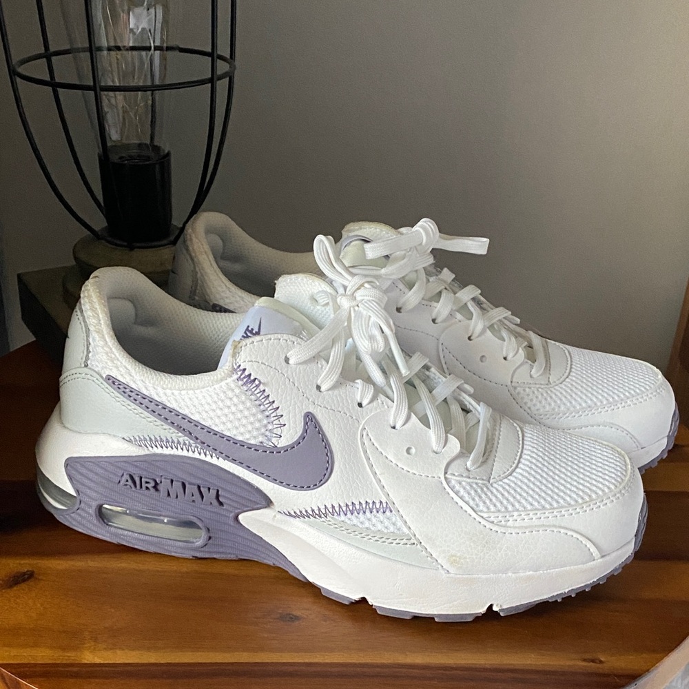 Nike Women's Air Max White and Lavender Sneakers